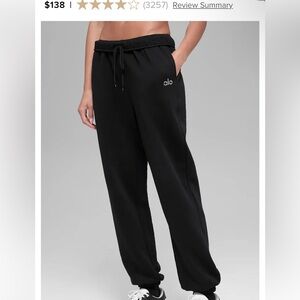 ALO accolade Black Sweatpants